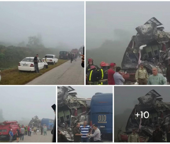 Accidente de tránsito en Morón m, Ciego de Avila.