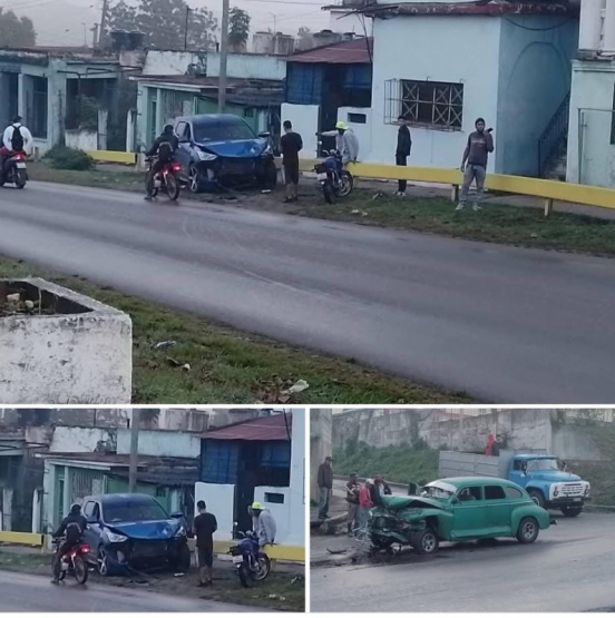 Accidente ayer en la capital Cubana.