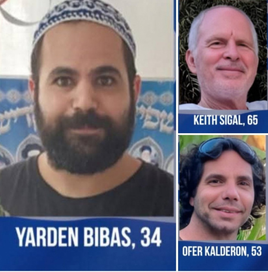 Tres rehenes en cautiverio de Hamas fueron liberados y están junto a su familiares en Israel.